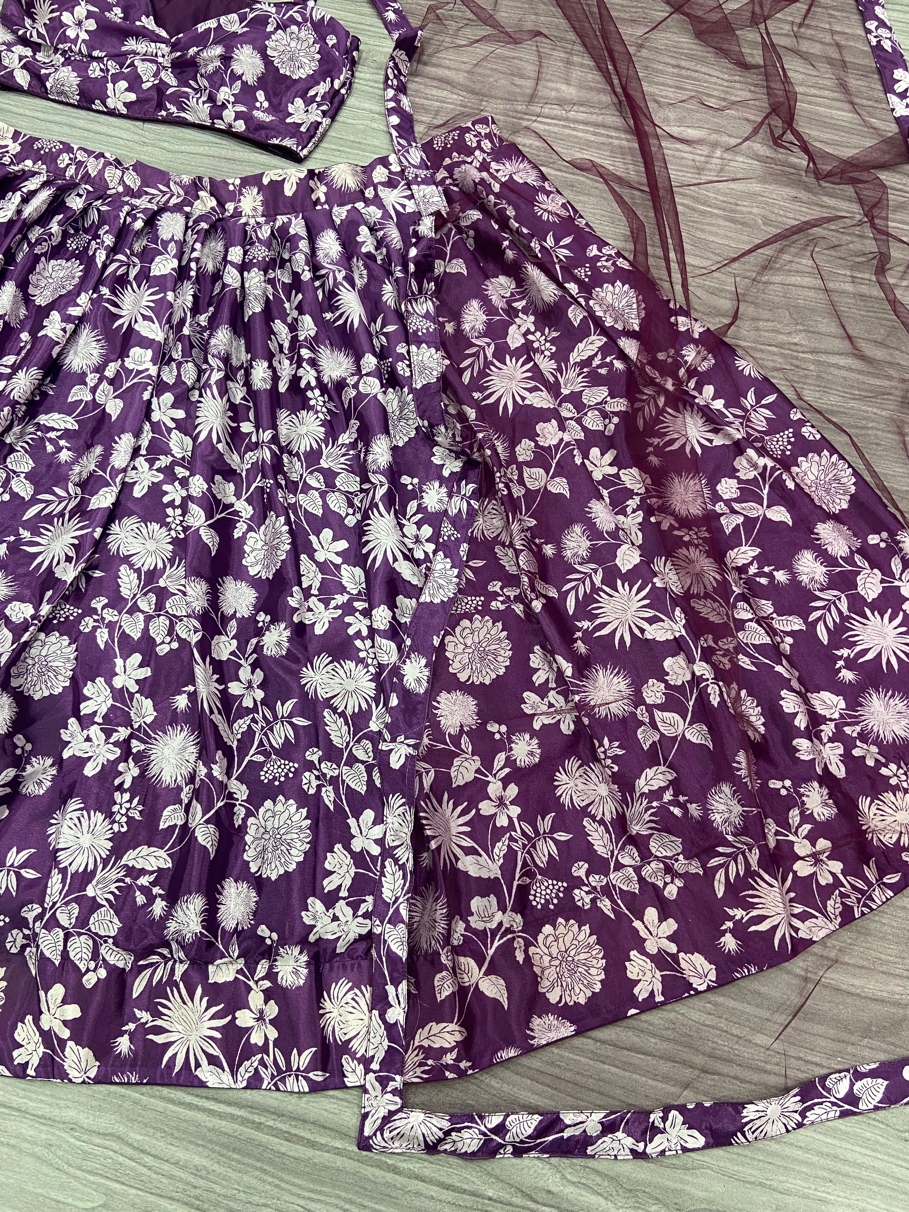 Beautiful Designer Lehenga Choli With Digital Print