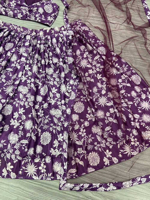 Beautiful Designer Lehenga Choli With Digital Print