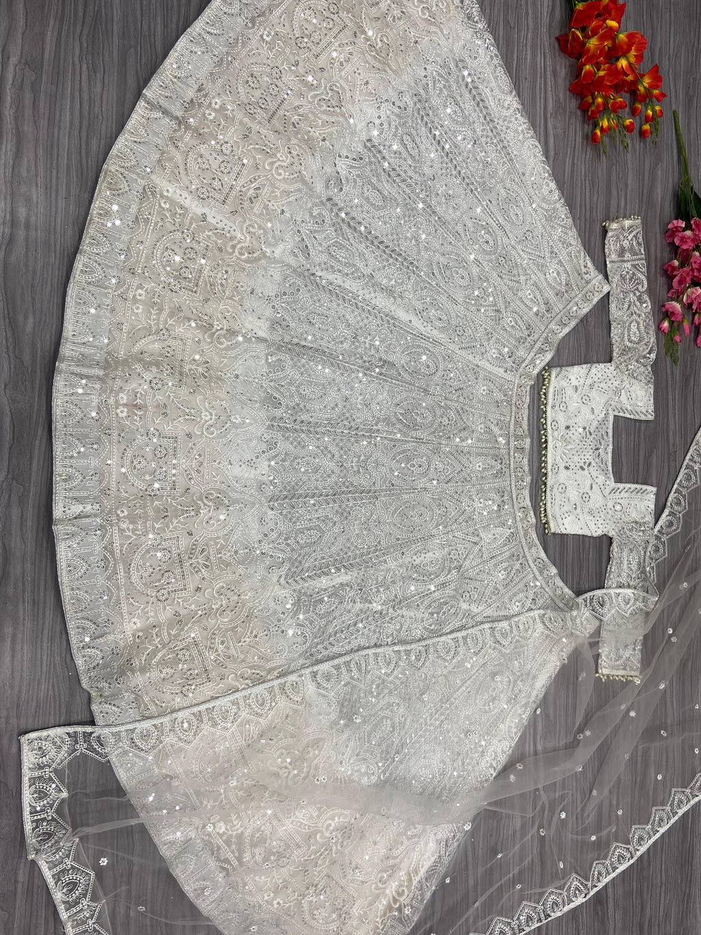 Beautiful Designer Lehenga Choli With Beautiful Thread Embroidery Work